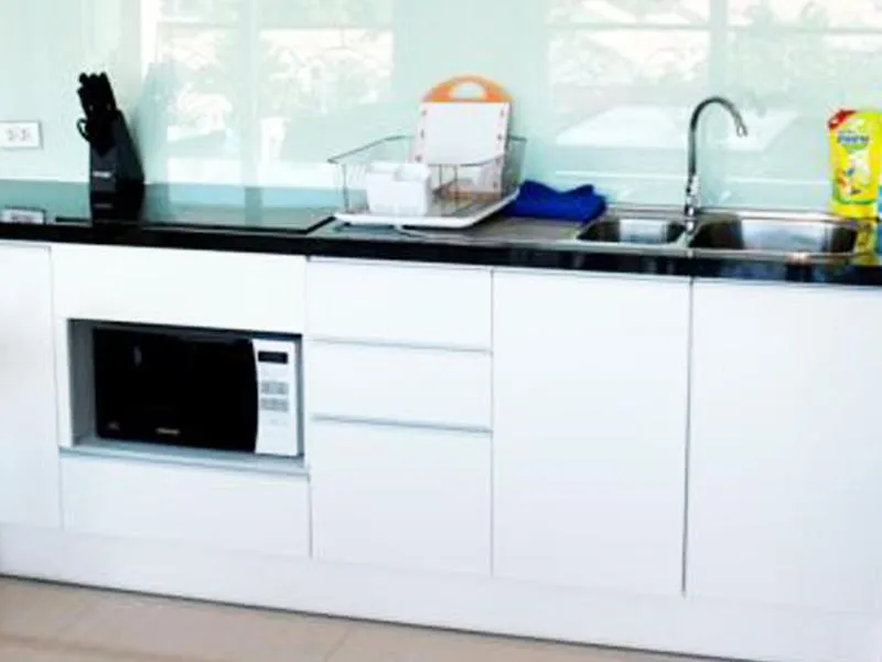 Kitchen or kitchenette in Atlantis Condo & Water Park Pattaya By the Sea