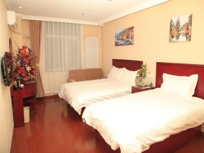 Bed in GreenTree Inn Beijing Yanqing District Gaota Road Express Hotel
