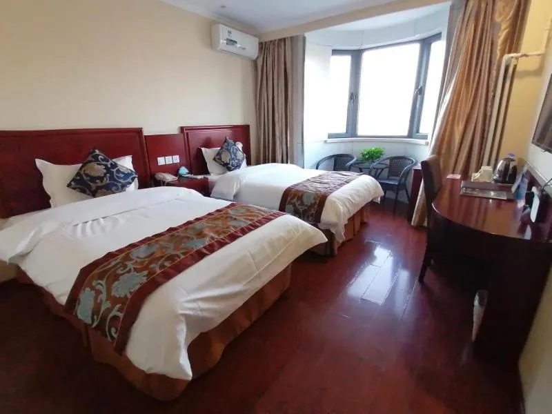 Bed in GreenTree Inn Beijing Mentougou Express Hotel