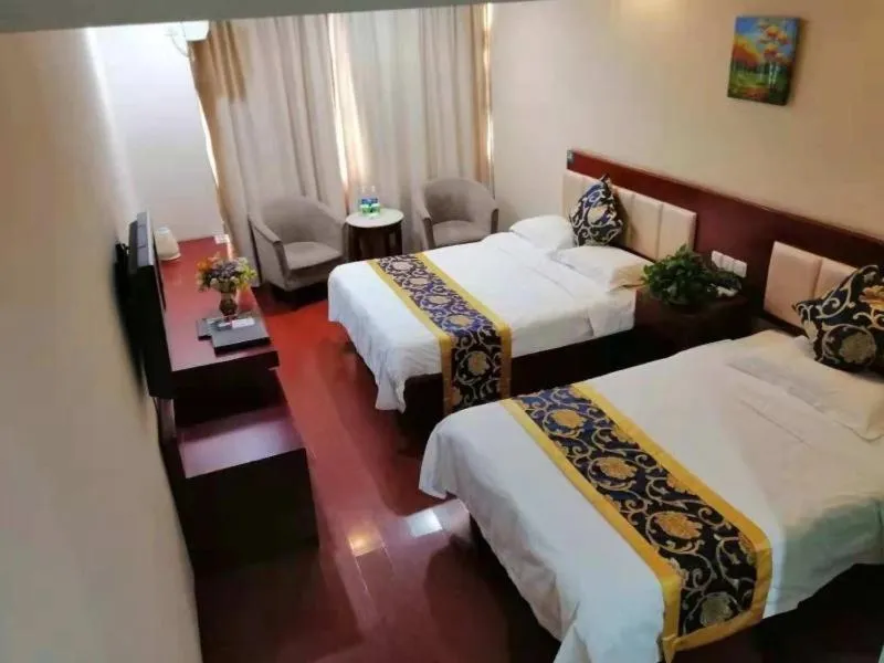 Bed in GreenTree Inn Tianjin Beiyang Bridge Business Hotel