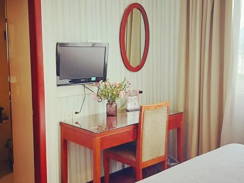 Bed in GreenTree Inn Jiangsu Nanjing Confucius Temple South Taiping Road Express Hotel