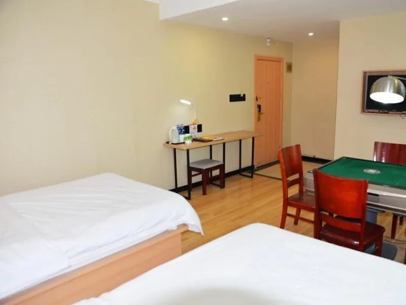 Bed in GreenTree Inn Shanxi Taiyuan Hanxiguan Street Wanda Mansion Shell Hotel