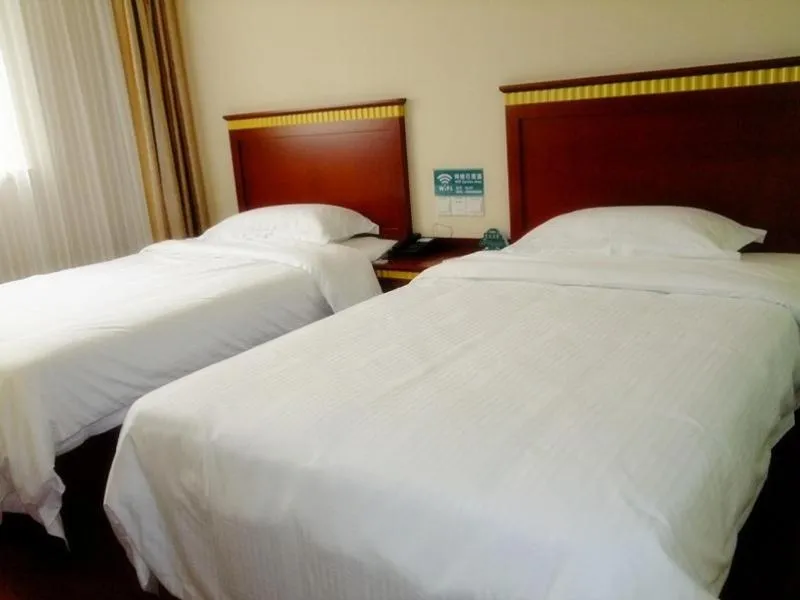 Bed in GreenTree Inn Shanxi Taiyuan Hanxiguan Street Wanda Mansion Shell Hotel