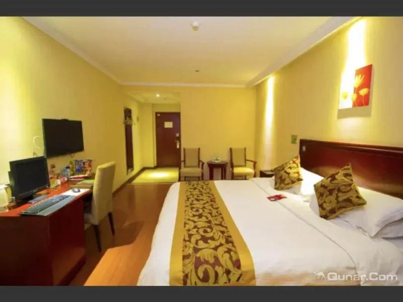 Bed in GreenTree Inn Shandong Weifang Gaomi Liqun Road Minghao Business Hotel
