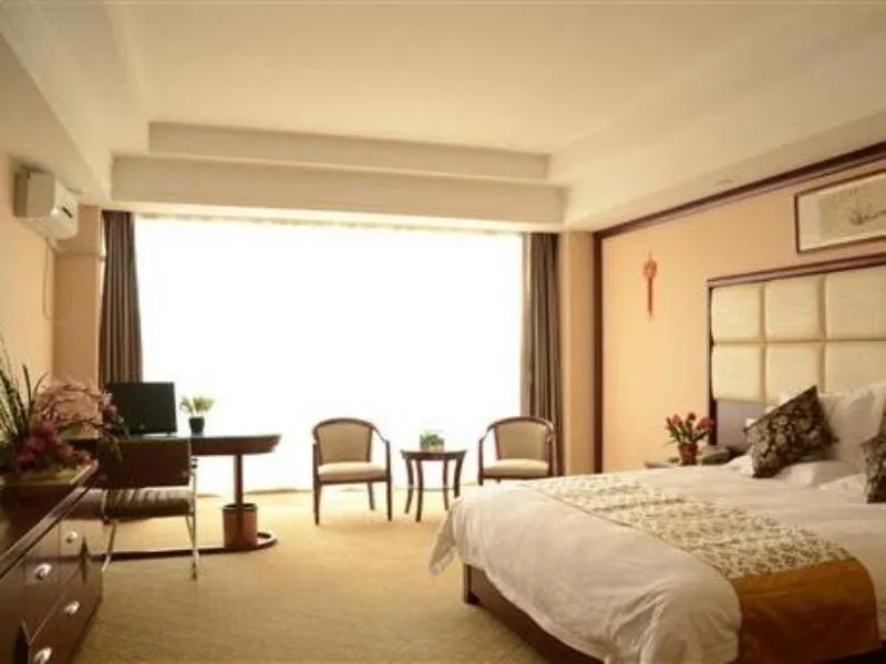 Bed in GreenTree Inn Shandong Weifang Shouguang Bohai Road Cangsheng Park Business Hotel