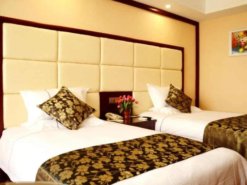 Bed in GreenTree Inn Shandong Weifang Shouguang Bohai Road Cangsheng Park Business Hotel