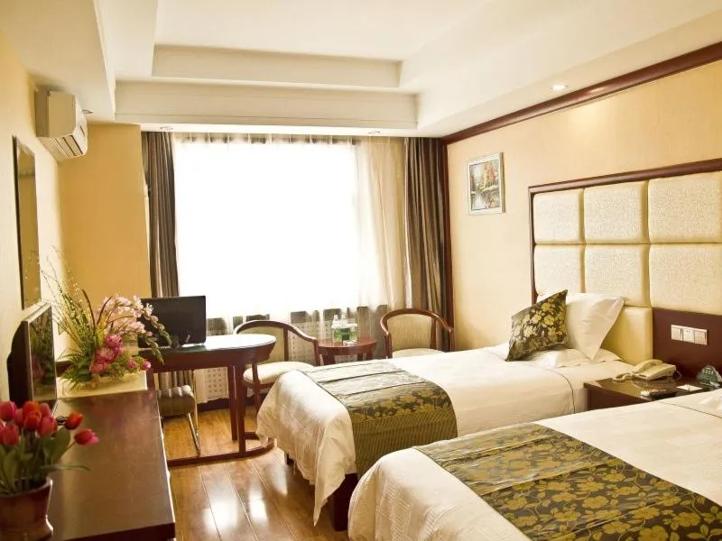 Bed in GreenTree Inn Shandong Weifang Shouguang Bohai Road Cangsheng Park Business Hotel