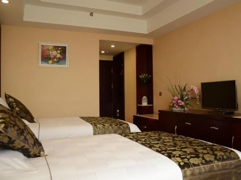 Bed in GreenTree Inn Shandong Weifang Shouguang Bohai Road Cangsheng Park Business Hotel