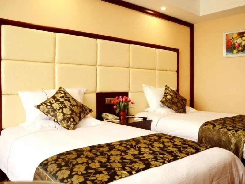 Bed in GreenTree Inn Shandong Weifang Shouguang Bohai Road Cangsheng Park Business Hotel