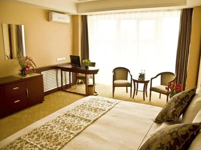 Bed in GreenTree Inn Shandong Weifang Shouguang Bohai Road Cangsheng Park Business Hotel