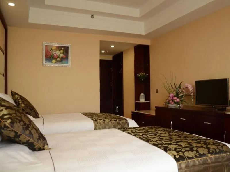 Bed in GreenTree Inn Shandong Weifang Shouguang Bohai Road Cangsheng Park Business Hotel