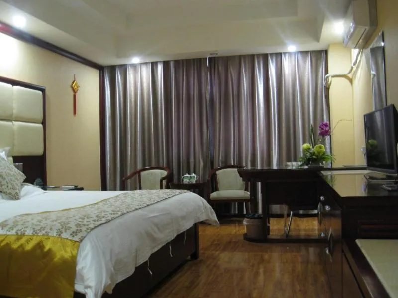 Bed in GreenTree Inn Shandong Weifang Shouguang Bohai Road Cangsheng Park Business Hotel