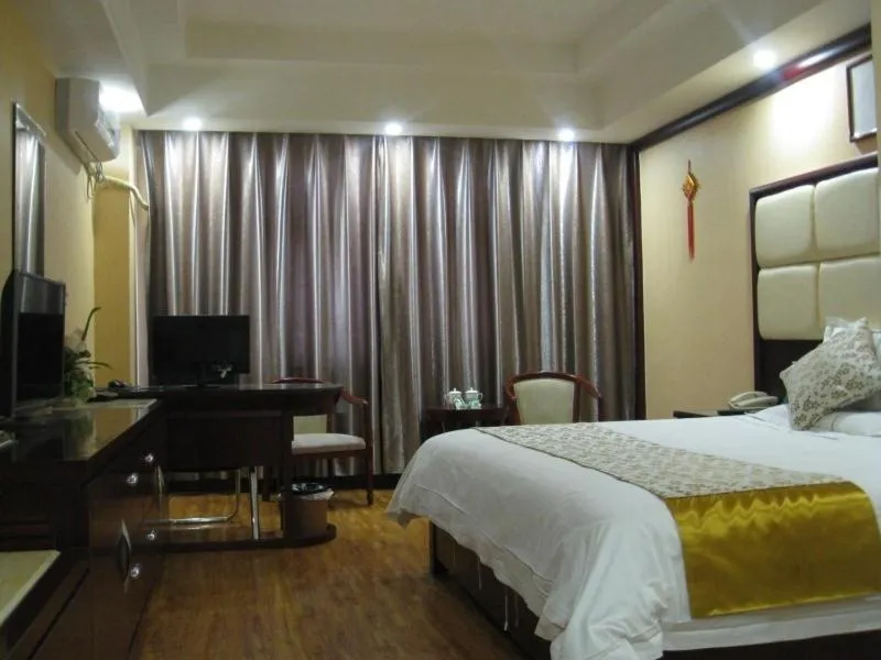 Bed in GreenTree Inn Shandong Weifang Shouguang Bohai Road Cangsheng Park Business Hotel