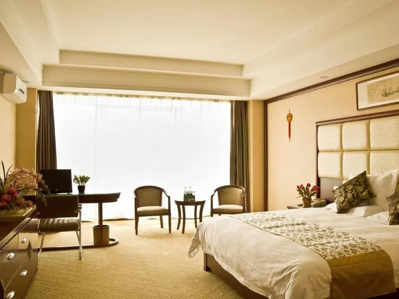 Bed in GreenTree Inn Shandong Weifang Shouguang Bohai Road Cangsheng Park Business Hotel