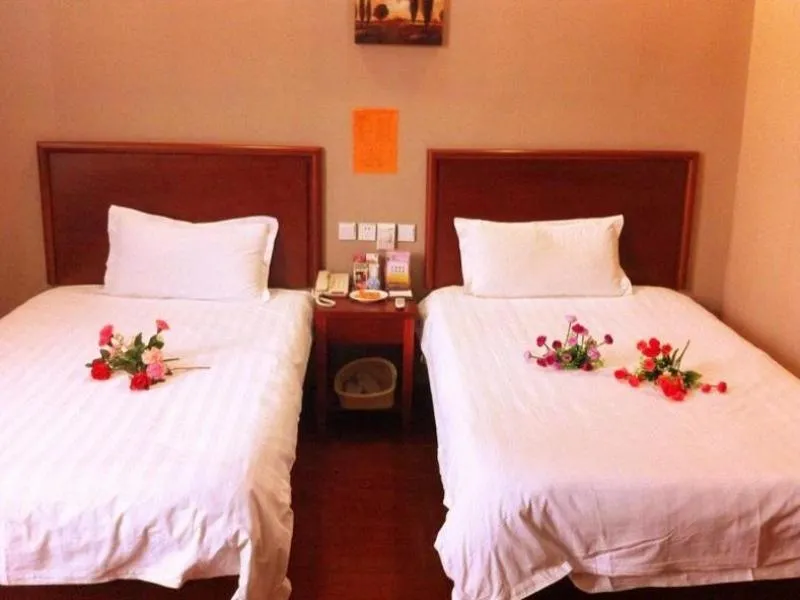 Bed in GreenTree Inn Shandong Jining Jinxiang Jinmanke Avenue Express Hotel