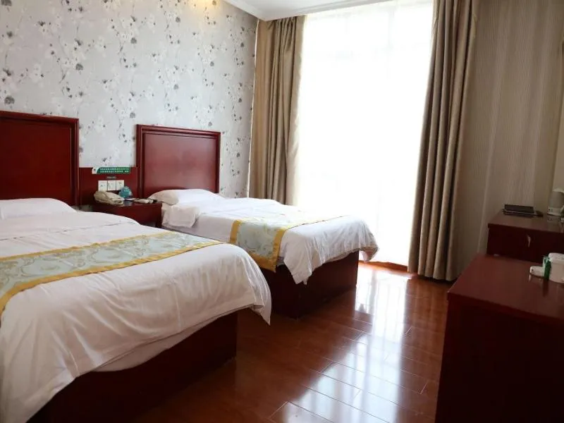 Bed in GreenTree Inn Anhui Fuyang Taihe South Xiyang Road Business Hotel