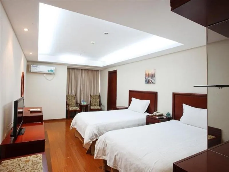 Bed in GreenTree Inn Anhui Huangshan Jiangjing District Tiandu Avenue Business Hotel