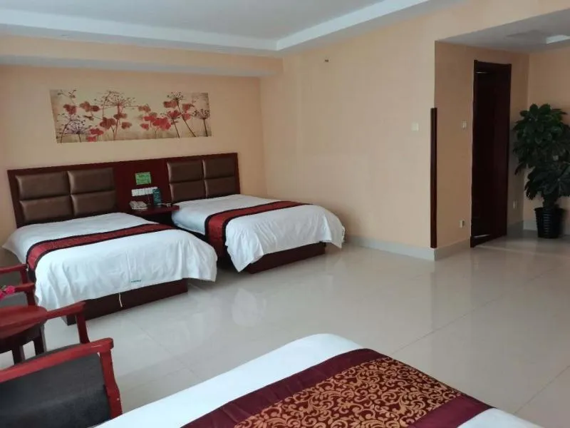 Bed in GreenTree Inn Shandong Liaocheng Town Dongchang Road Zhuanpan Business Hotel