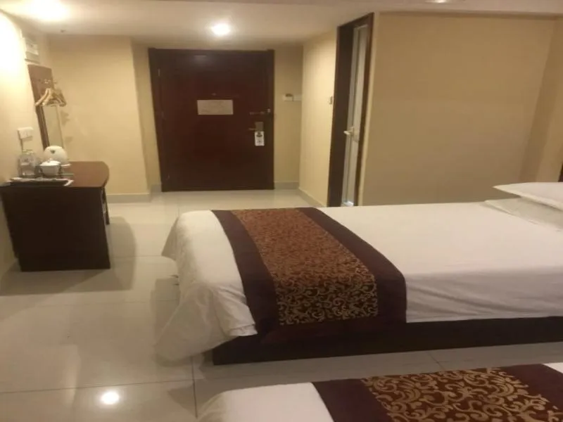 Bed in GreenTree Inn Shandong Liaocheng Town Dongchang Road Zhuanpan Business Hotel