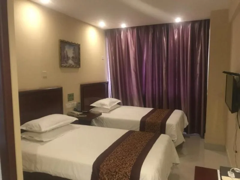 Bed in GreenTree Inn Shandong Liaocheng Town Dongchang Road Zhuanpan Business Hotel