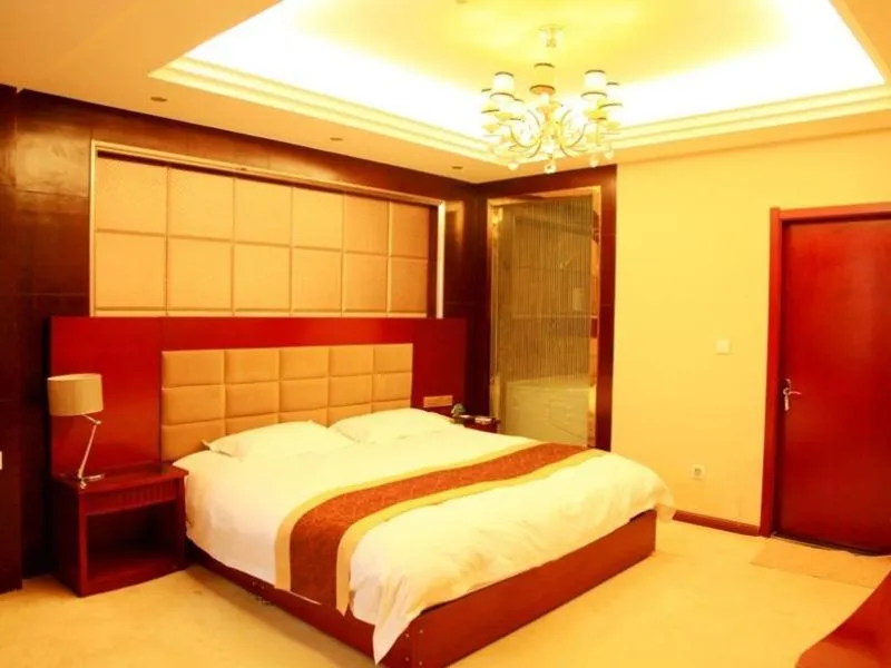 Bed in GreenTree Inn Gansu Wuwei East Beiguan Road Express Hotel
