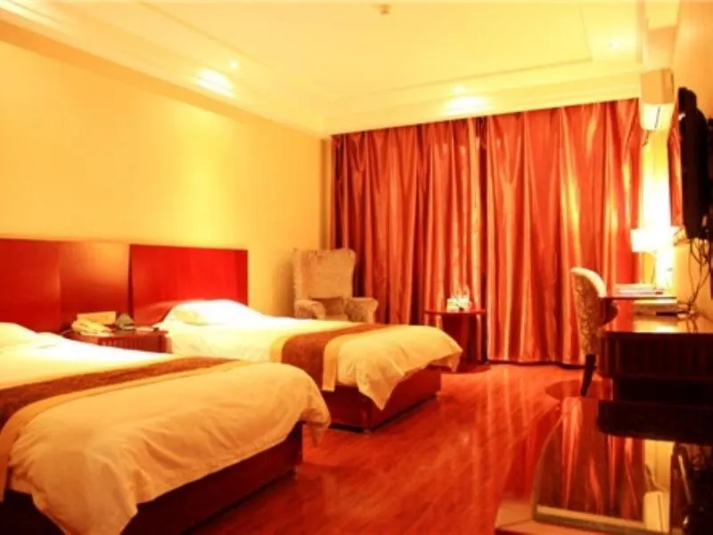 Bed in GreenTree Inn Gansu Wuwei East Beiguan Road Express Hotel