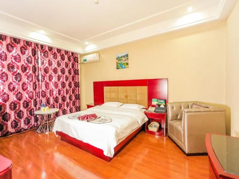 Bed in GreenTree Inn Gansu Wuwei East Beiguan Road Express Hotel