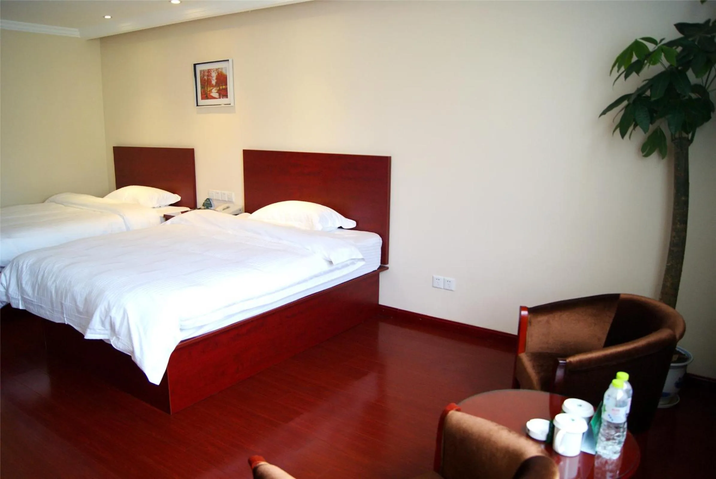 Bedroom in GreenTree Inn Jiangsu Wuxi New Area National Software Park Business Hotel