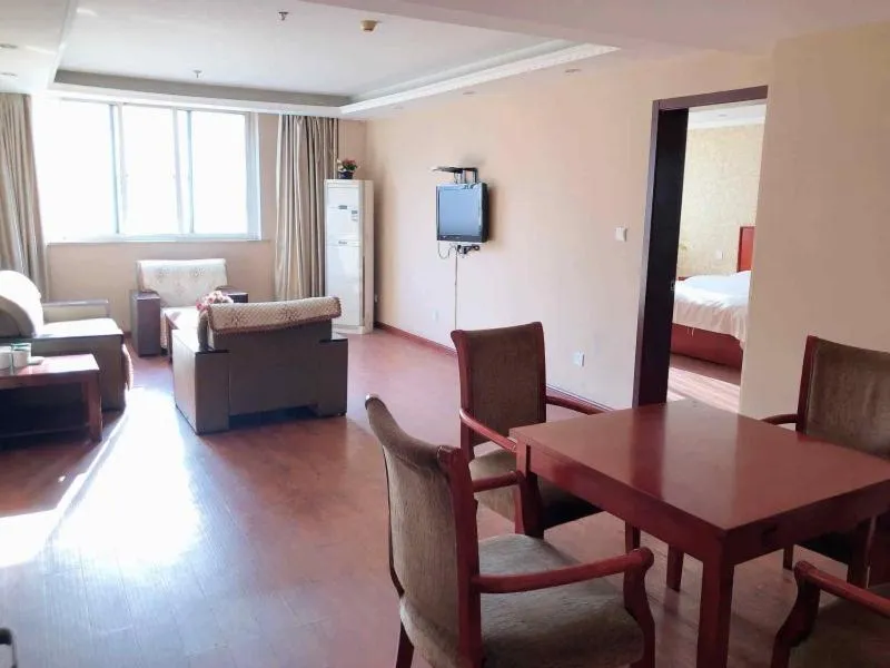 Bed in GreenTree Inn Jiangsu Suzhou Chang Shu Aotelaisi Business Hotel