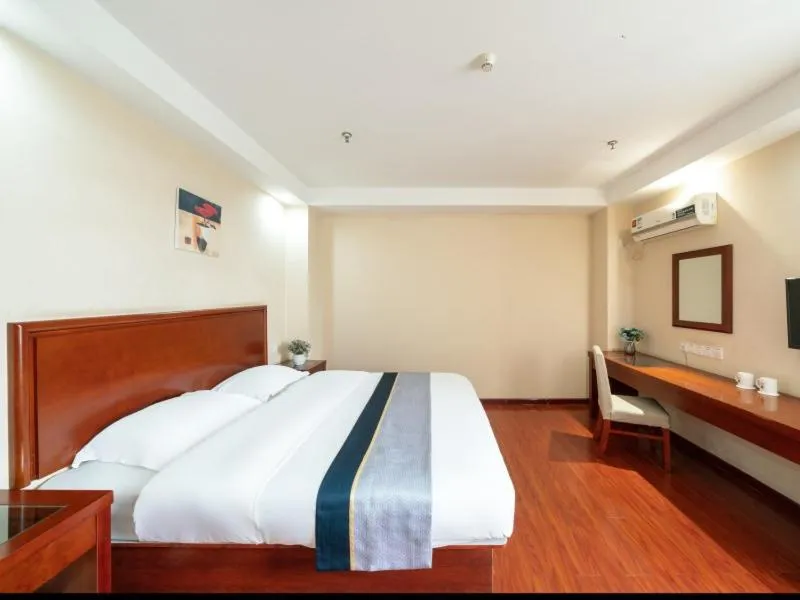 Bed in GreenTree Inn Jiangsu Suzhou Shengze Bus Station Business Hotel