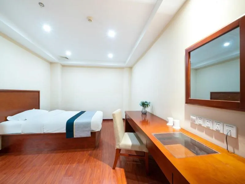 Bed in GreenTree Inn Jiangsu Suzhou Shengze Bus Station Business Hotel