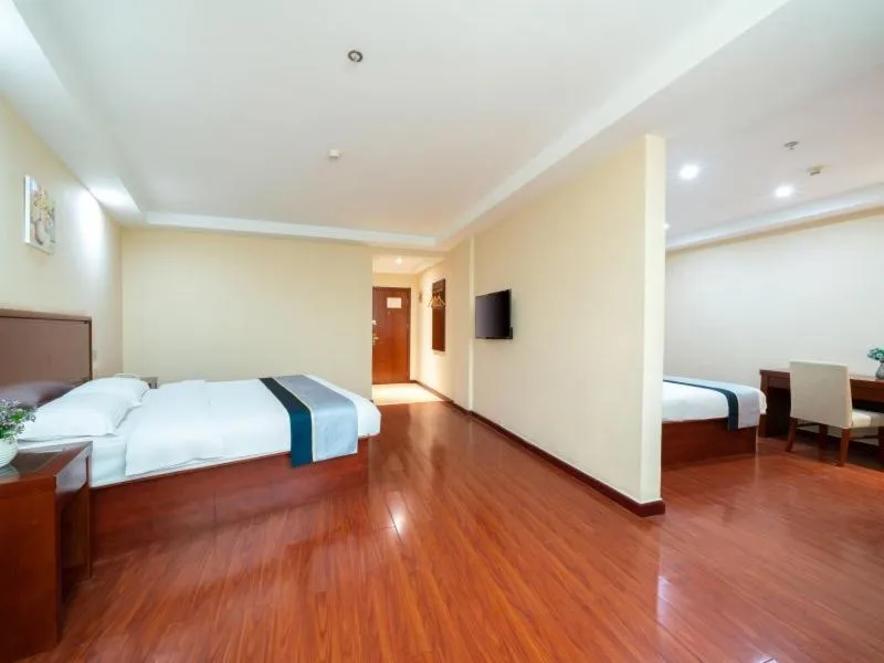 Bed in GreenTree Inn Jiangsu Suzhou Shengze Bus Station Business Hotel