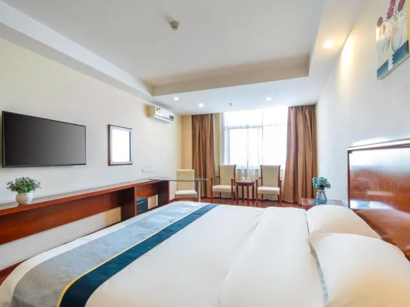 Bed in GreenTree Inn Jiangsu Suzhou Shengze Bus Station Business Hotel