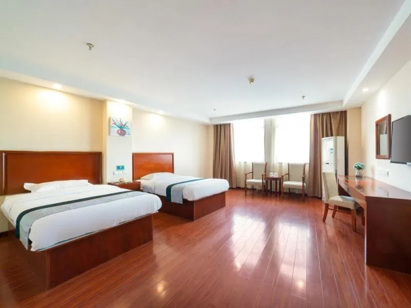 Bed in GreenTree Inn Jiangsu Suzhou Shengze Bus Station Business Hotel