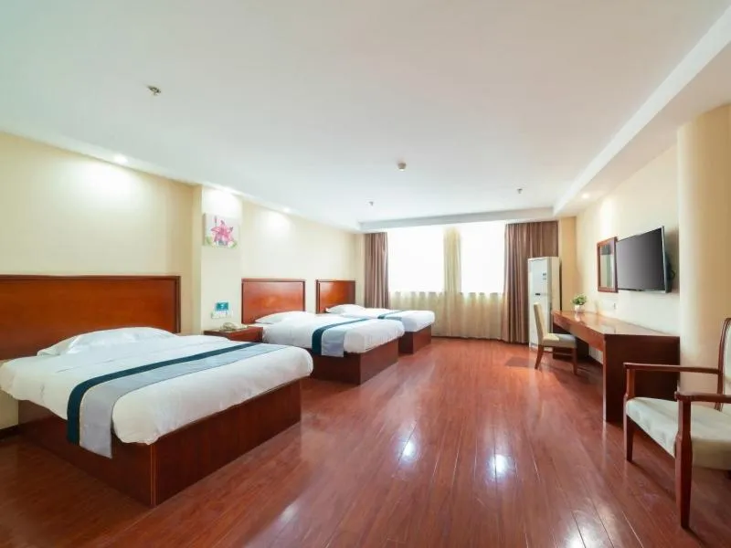Bed in GreenTree Inn Jiangsu Suzhou Shengze Bus Station Business Hotel