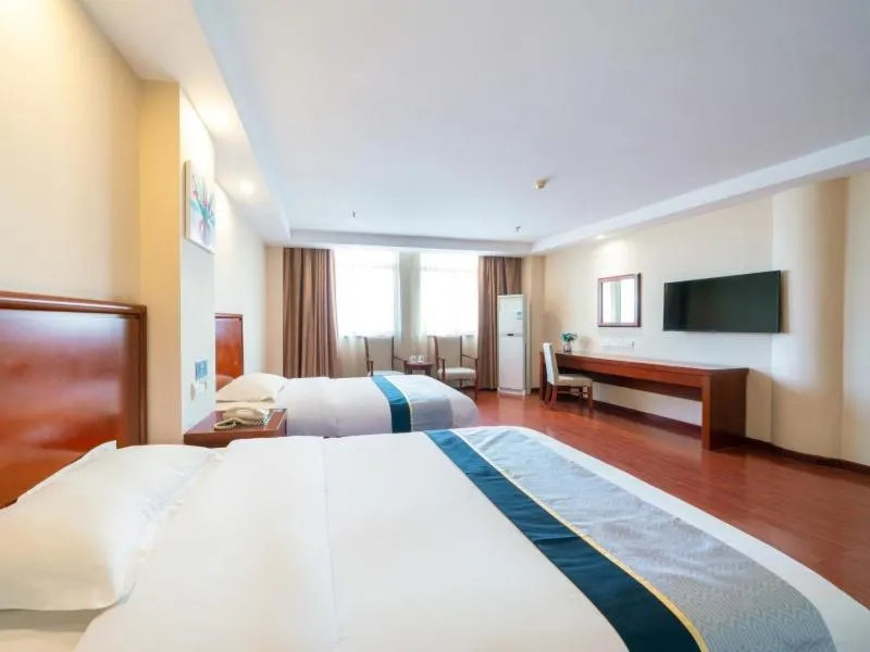 Bed in GreenTree Inn Jiangsu Suzhou Shengze Bus Station Business Hotel