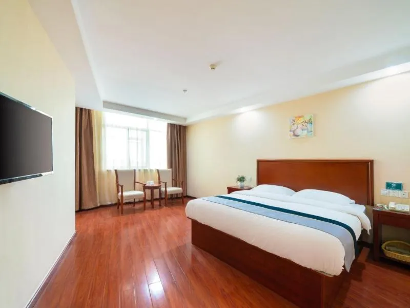 Bed in GreenTree Inn Jiangsu Suzhou Shengze Bus Station Business Hotel
