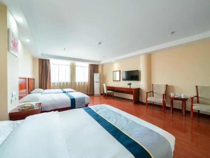 Bed in GreenTree Inn Jiangsu Suzhou Shengze Bus Station Business Hotel