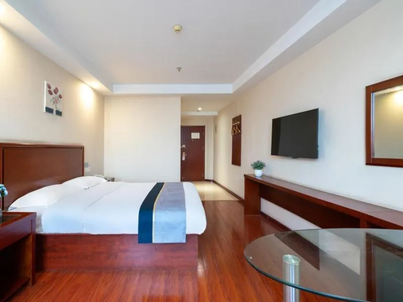 Bed in GreenTree Inn Jiangsu Suzhou Shengze Bus Station Business Hotel