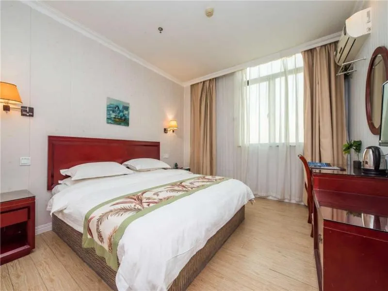 Bed in GreenTree Inn Jiangsu Suzhou Mudu Ancient Street Express Hotel