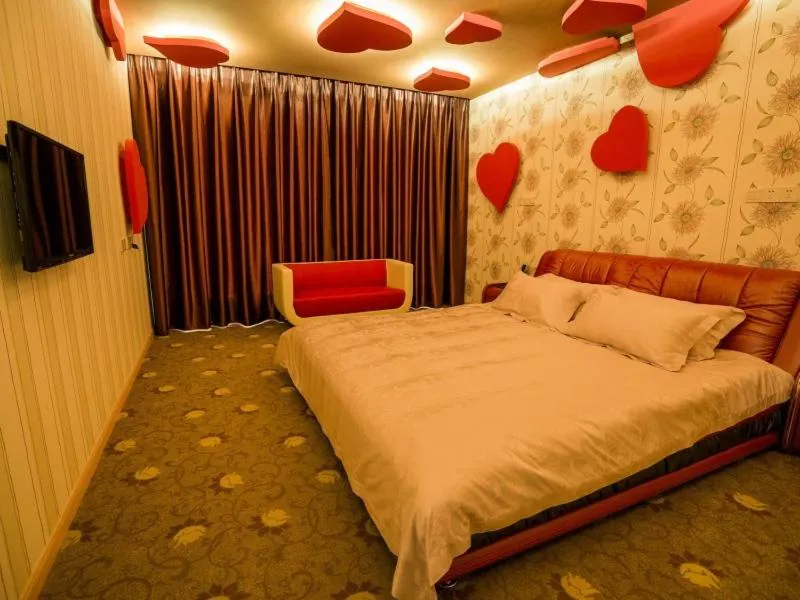 Bed in GreenTree Inn Jiangsu Nantong Haimen Sanchang North Wangjiang Road Business Hotel