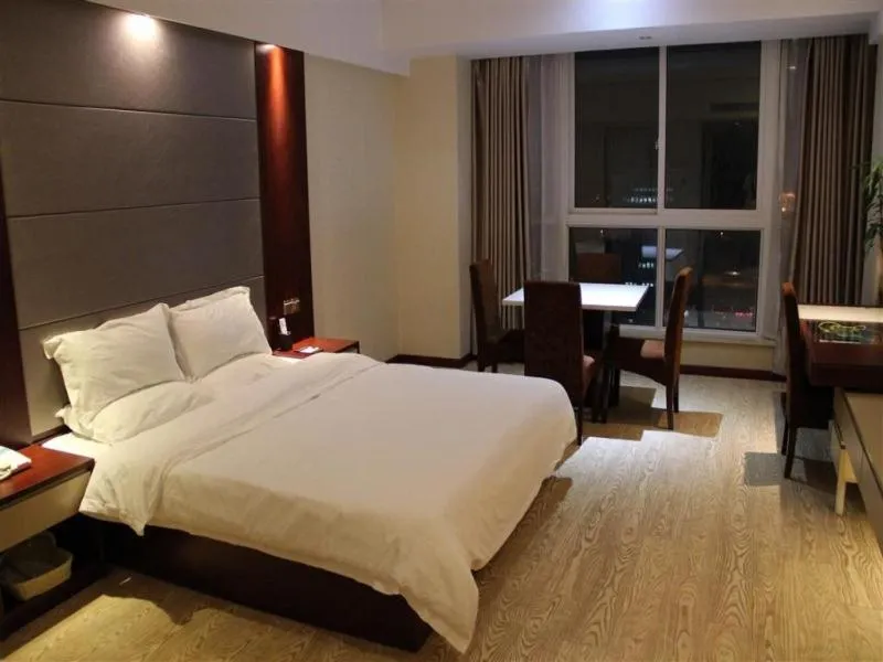 Bed in GreenTree Inn Jiangsu Nantong Tongzhou Shiji Avenue Jianghaihuangdu Express Hotel