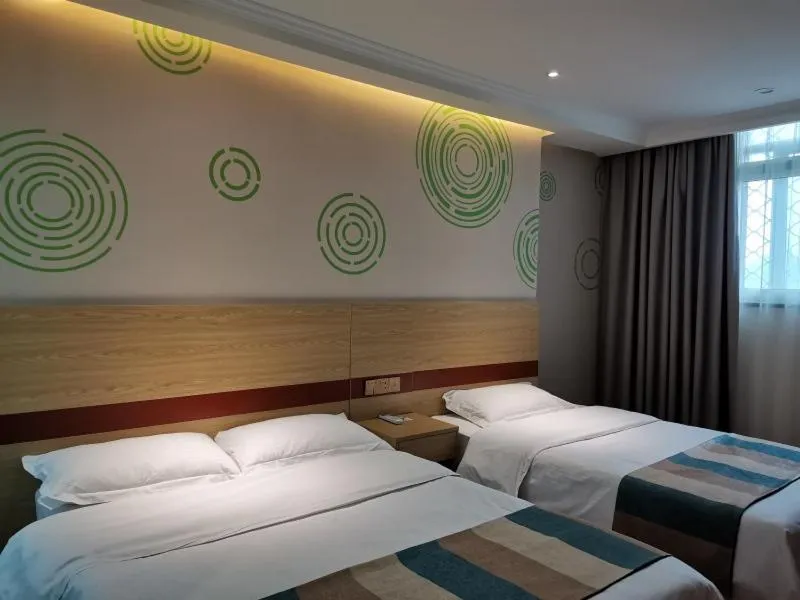 Bed in GreenTree Inn Jiangsu Xuzhou Yunlong District West Gate of Yunlong Public Park Express Hotel