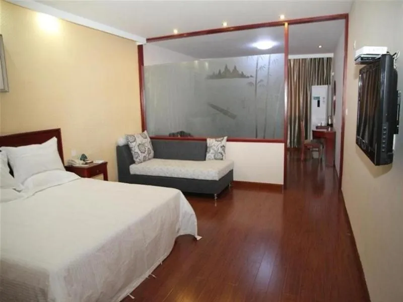Bed in GreenTree Innn Jiangsu Changzhou Changhe Express Hotel