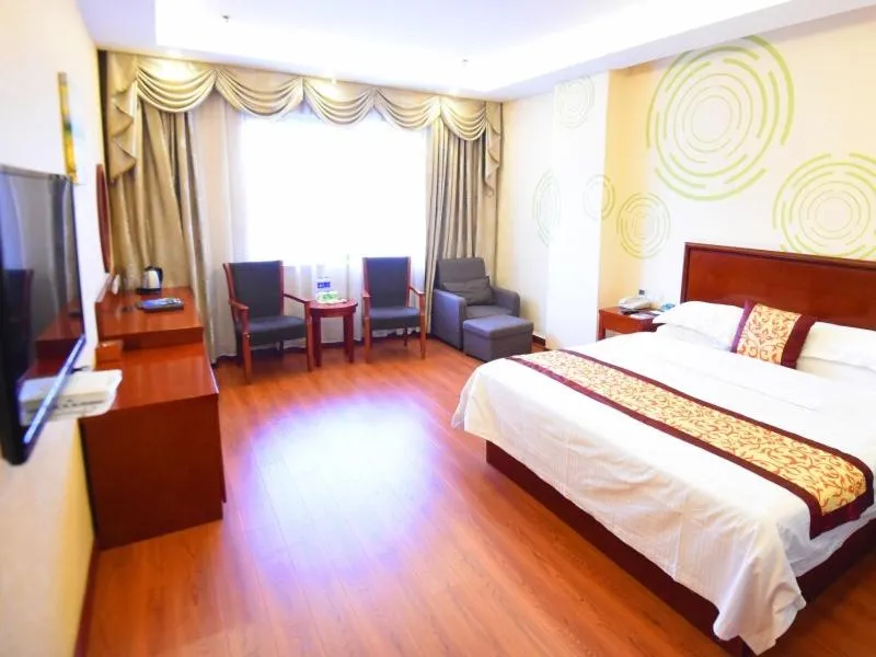 Bed in GreenTree Inn Jiangsu Suqian Xiangwang Guli South Xingfu Road Business Hotel