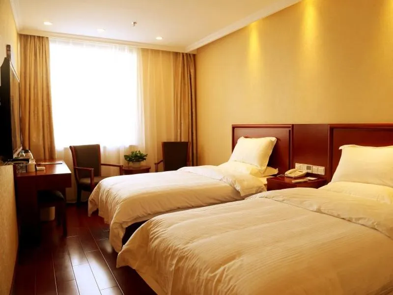 Bed in GreenTree Inn Jiangsu Suqian Xiangwang Guli South Xingfu Road Business Hotel