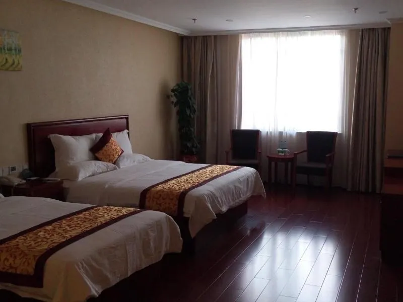 Bed in GreenTree Inn Jiangsu Suqian Xiangwang Guli South Xingfu Road Business Hotel