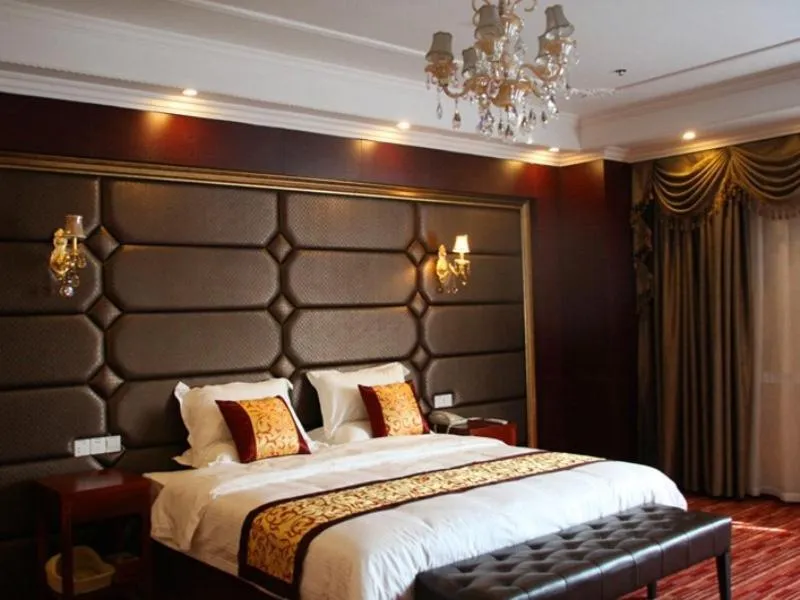 Bed in GreenTree Inn Jiangsu Suqian Xiangwang Guli South Xingfu Road Business Hotel