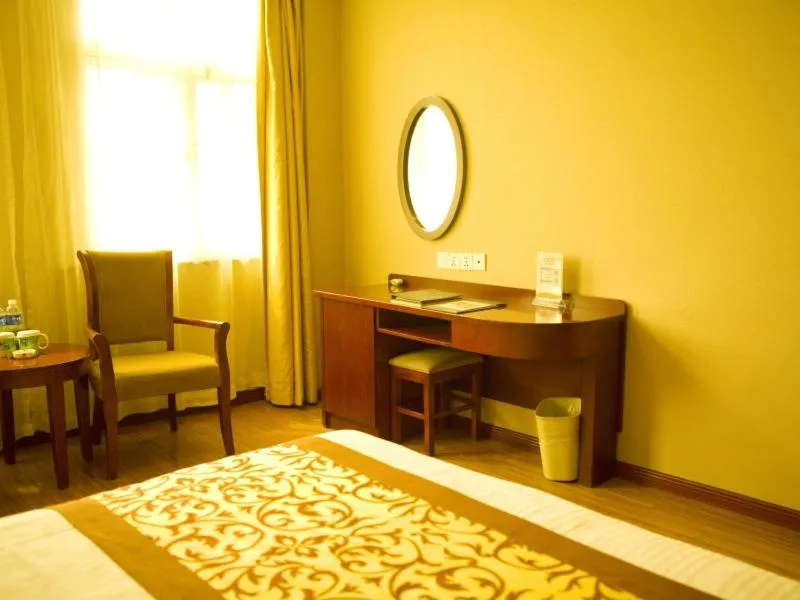 Bed in GreenTree Inn Jiangsu Suqian Siyang Bus Station Business Hotel