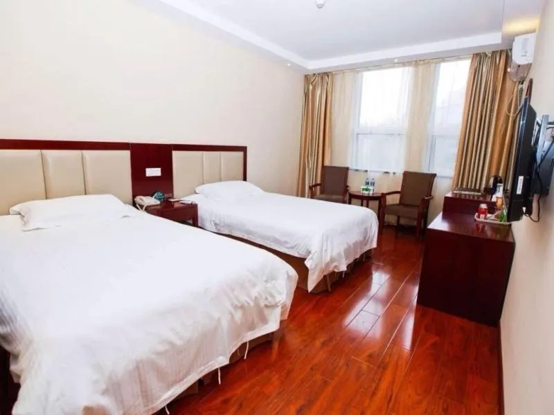 Bed in GreenTree Inn Anhui Hefei Huizhou Avenue Dazhonglou Express Hotel